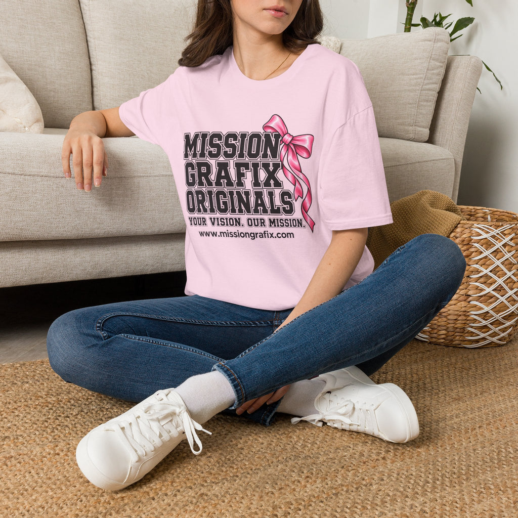 Mission Grafix Varsity Pink Bow II T-Shirt