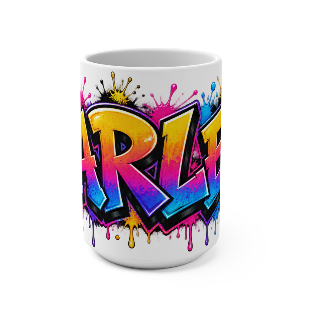 Harlem Graffiti Art Mug | Colorful Drip Street Art Coffee Mug