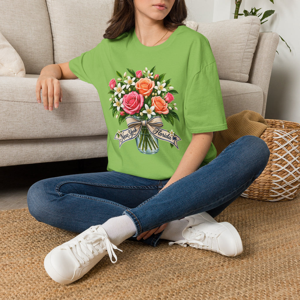 NY to FL Transplant Bouquet T-Shirt