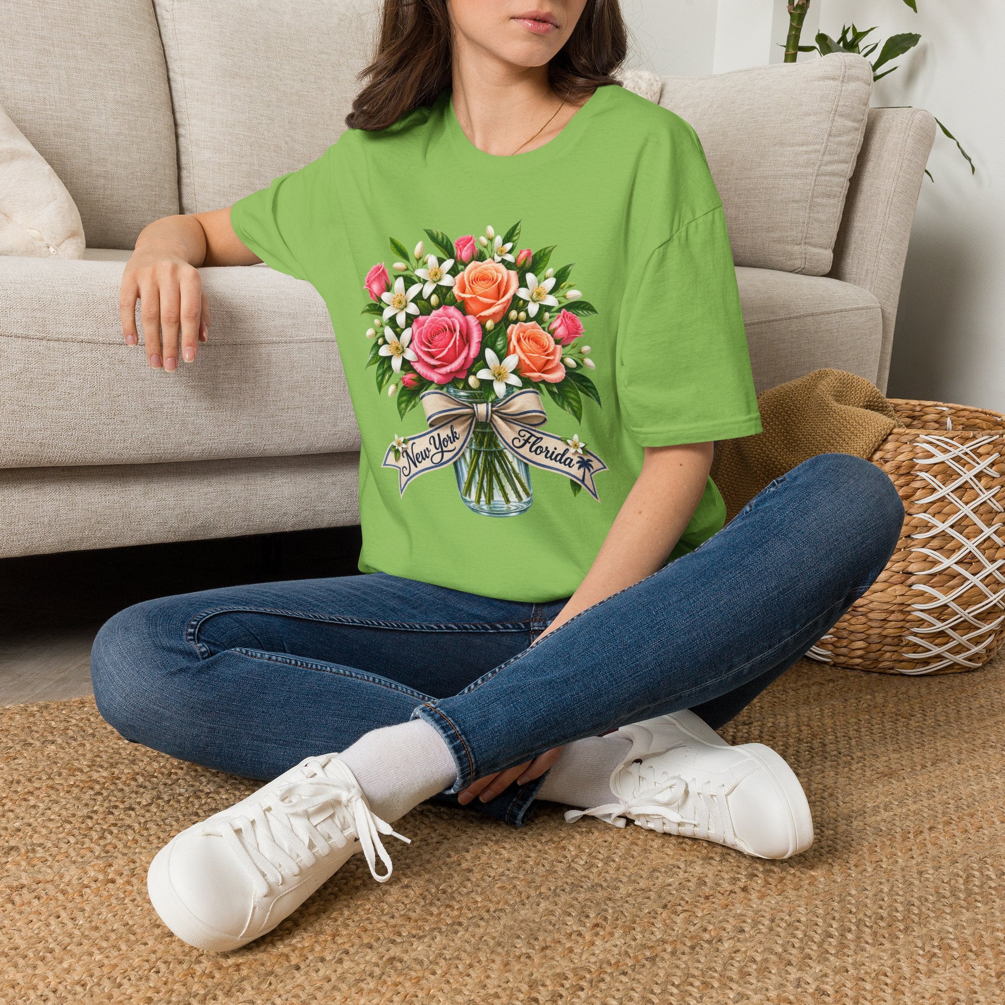 NY to FL Transplant Bouquet T-Shirt
