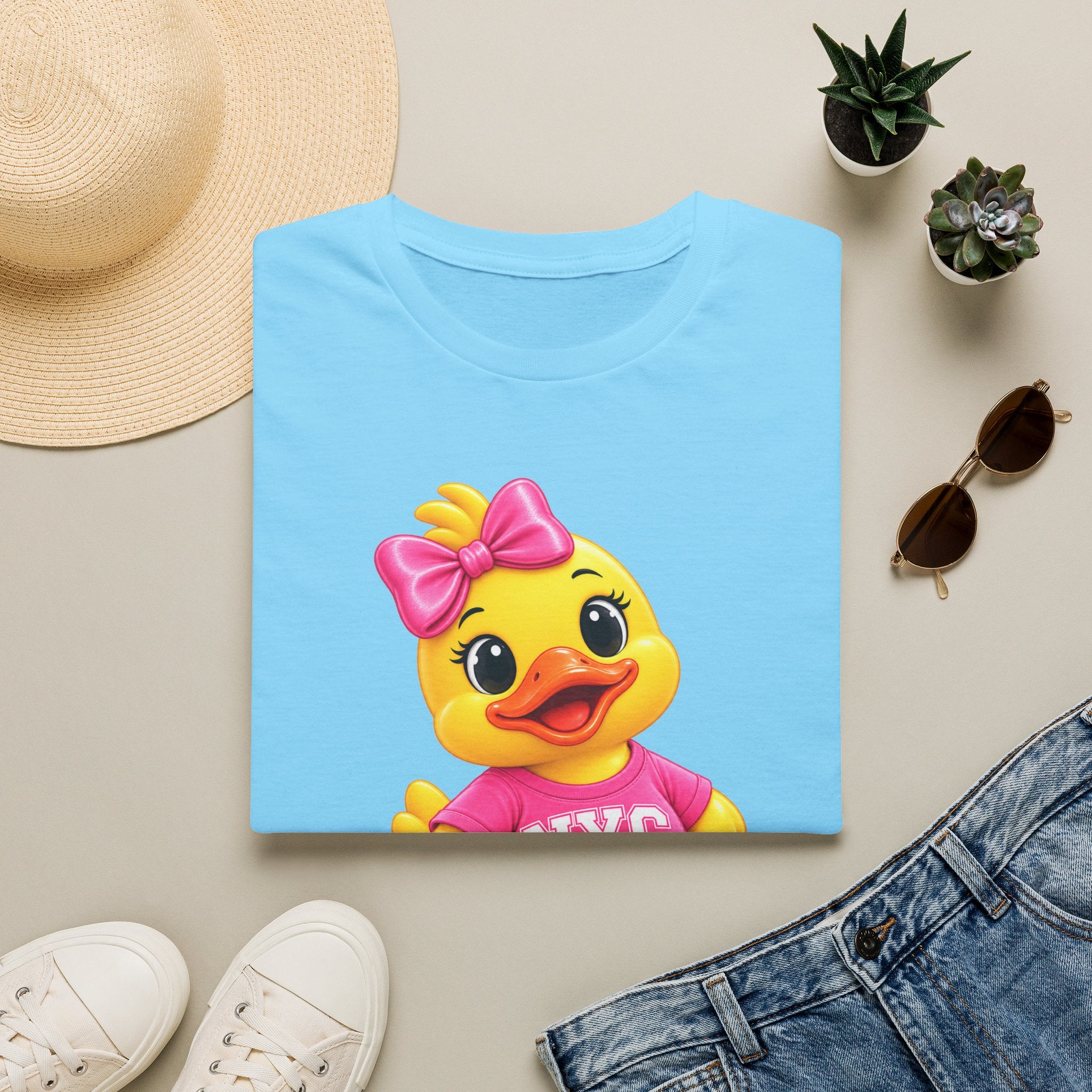 NYC Varsity Girl Rubber Duck T-Shirt