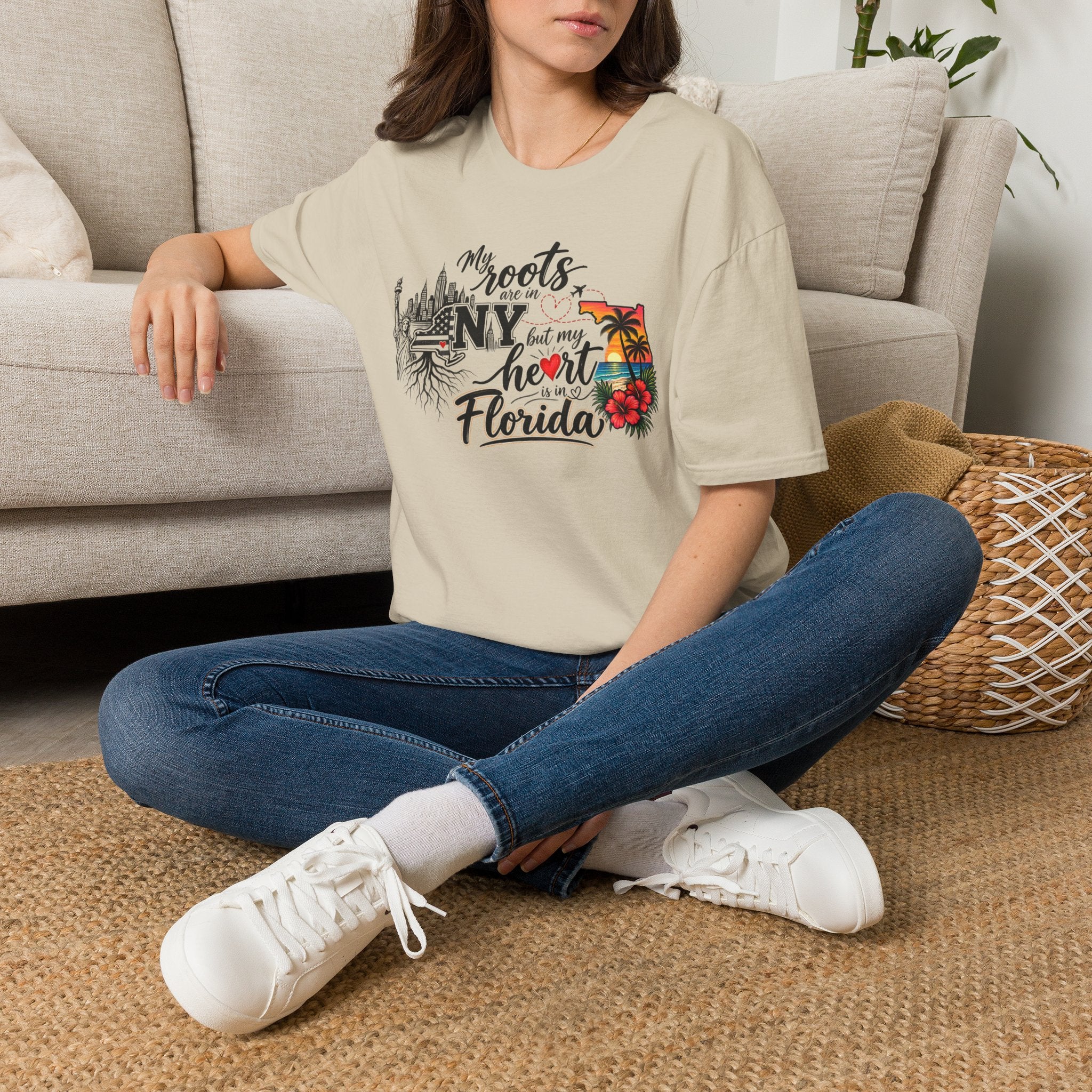 My Roots are in NY and My Heart is in FL II T-Shirt