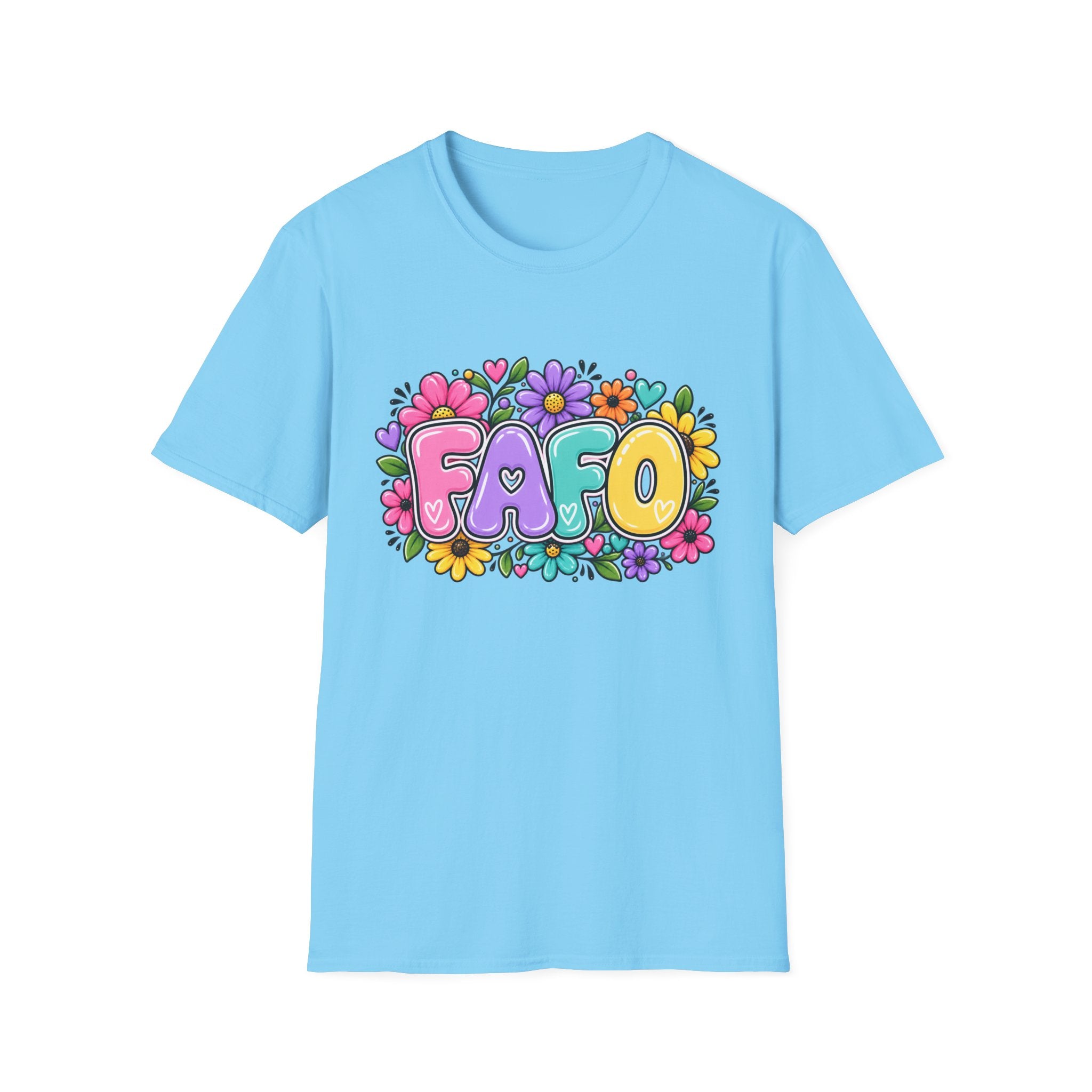 FAFO Floral Bubble Letters T-Shirt