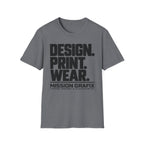 Design. Print. Wear. Graphic Tee — Bold Typography T-Shirt