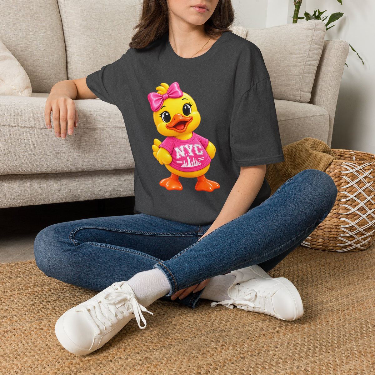 NYC Varsity Girl Rubber Duck T-Shirt