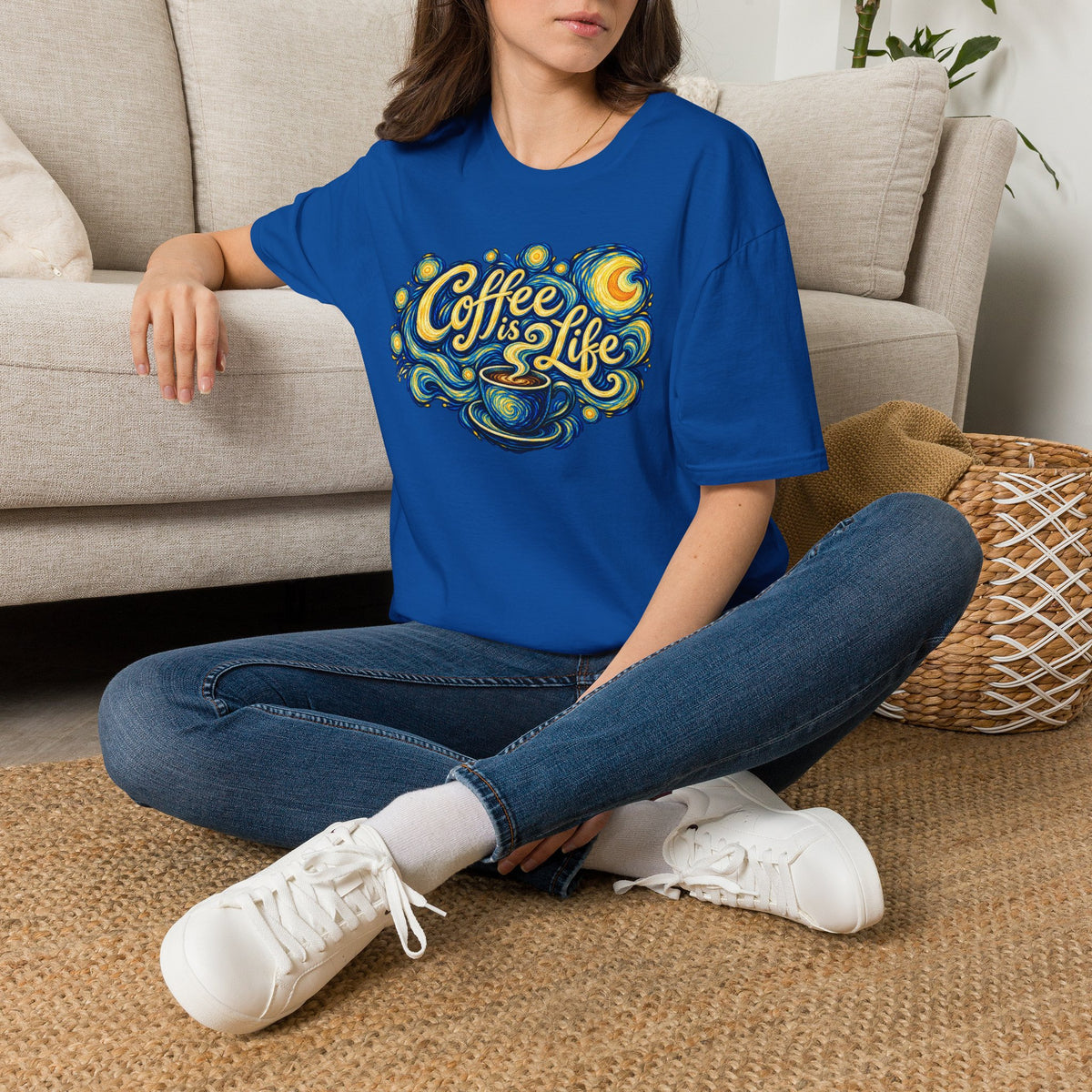 Coffee Is Life in a Starry Night T-Shirt