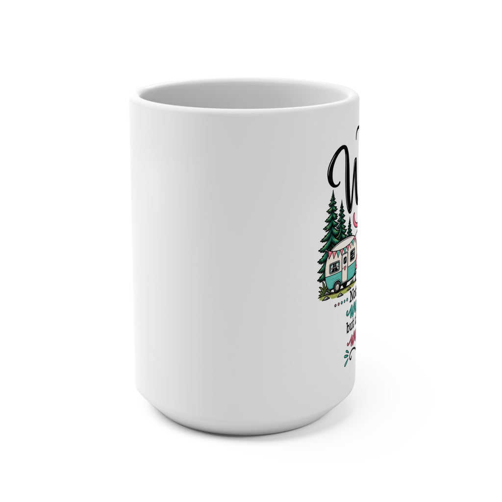 Wanderlust camper van mug | Travel quote 15oz ceramic mug