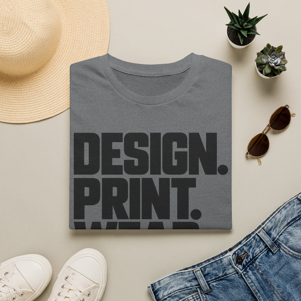 Design. Print. Wear. Graphic Tee — Bold Typography T-Shirt