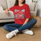 Harlem Born & Raised Red Letters T-Shirt