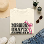Mission Grafix Varsity Pink Bow T-Shirt