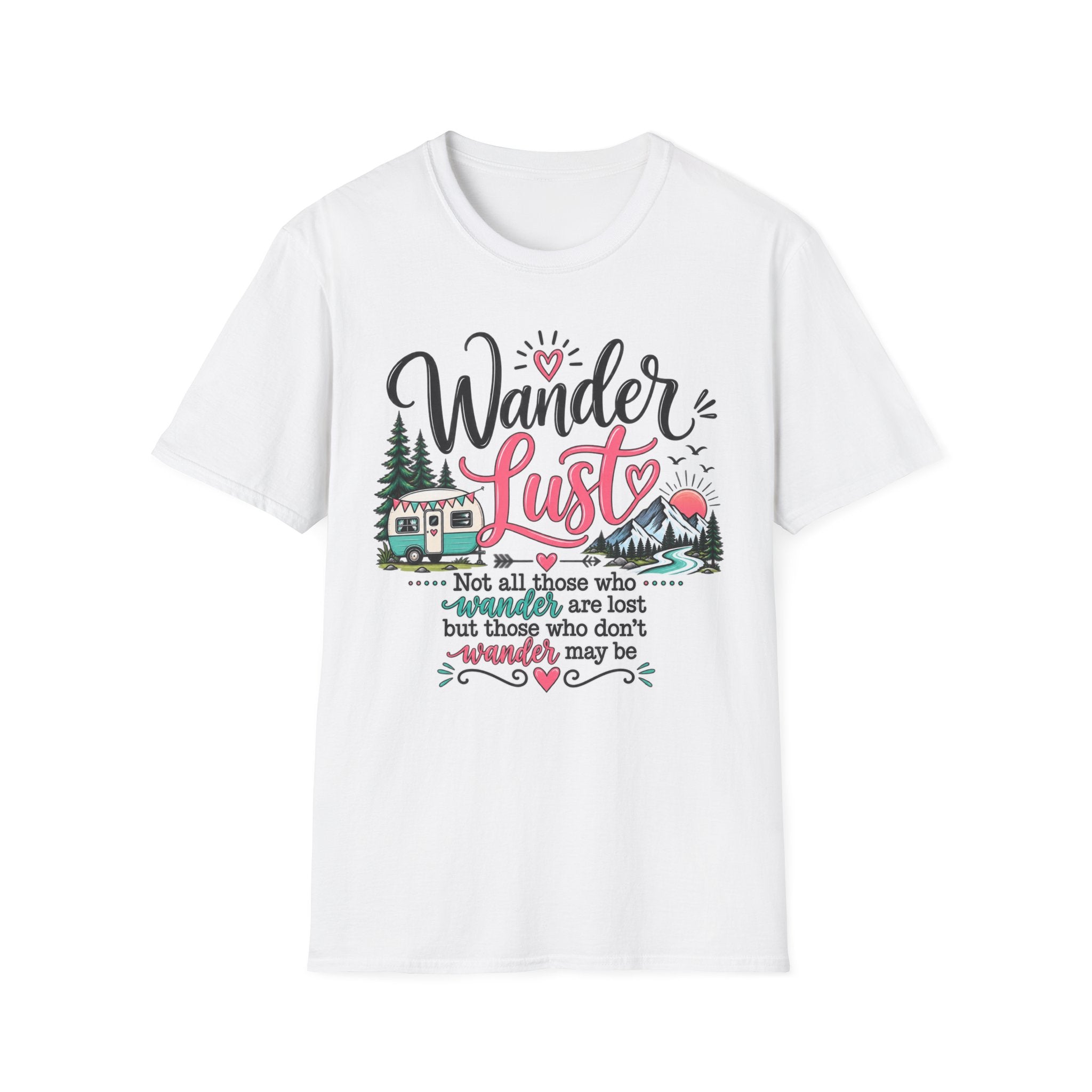 Wanderlust Mountains Camper T-Shirt
