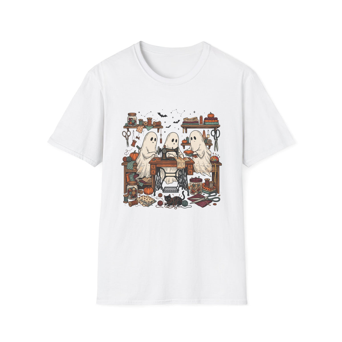 Ghostly Friends Sewing T-Shirt