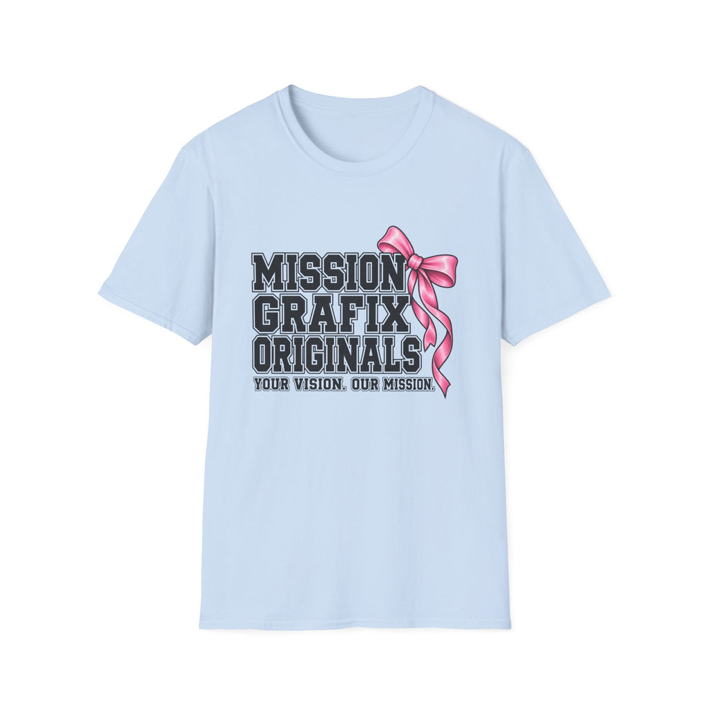 Mission Grafix Varsity Pink Bow T-Shirt