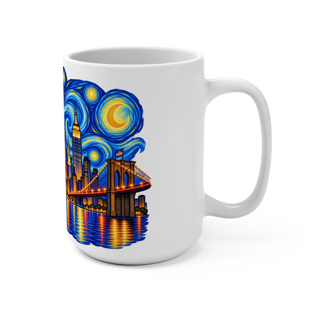 Starry Night New York City Skyline Mug