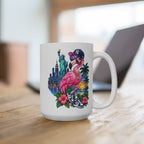 NYC Flamingo Mug | 15 oz ceramic