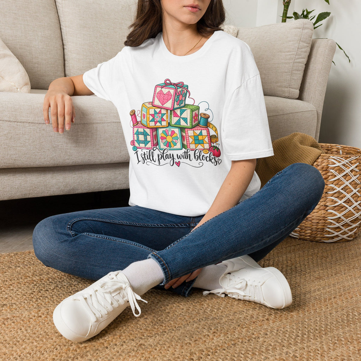 Quilted Blocks and Crafty Threads T-Shirt