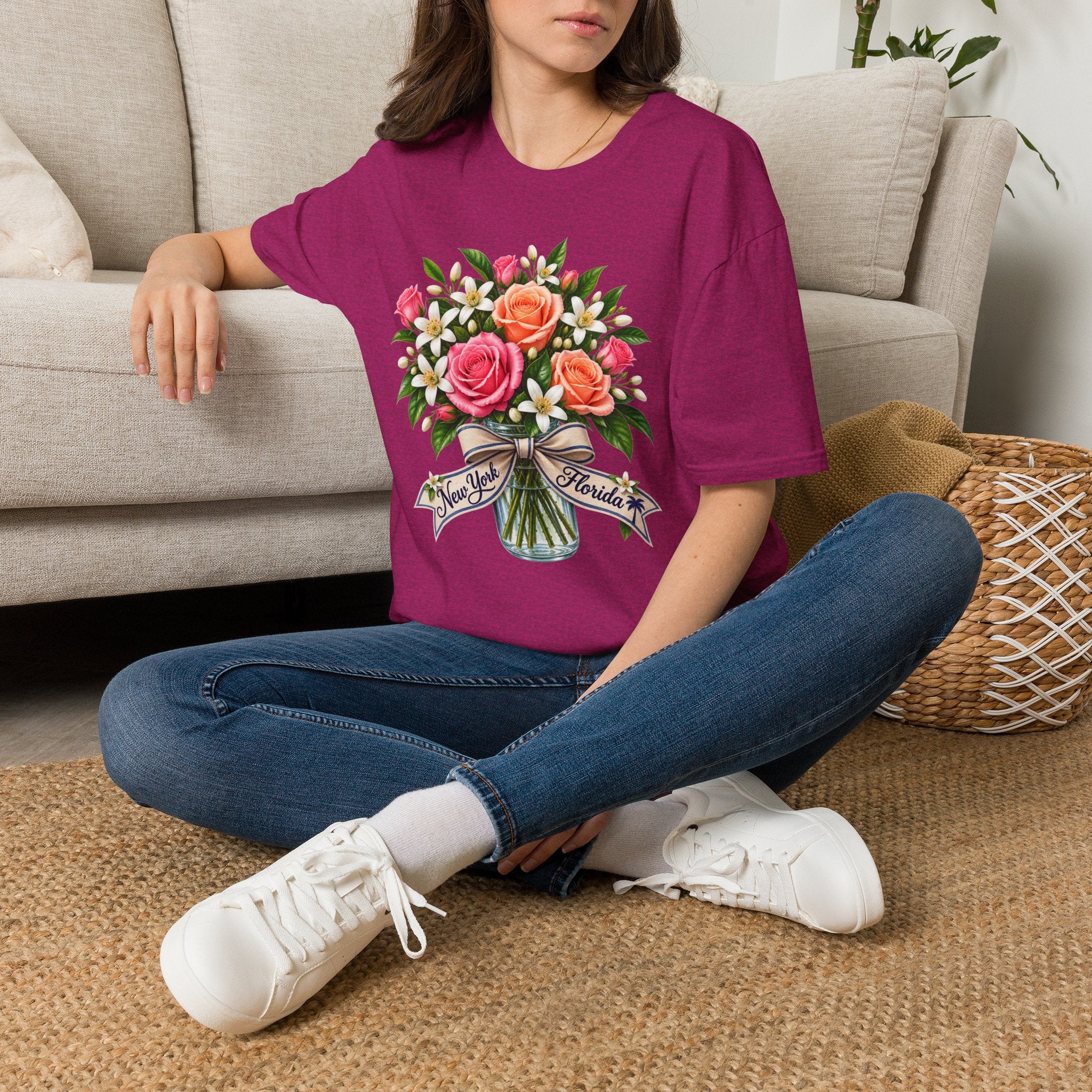 NY to FL Transplant Bouquet T-Shirt