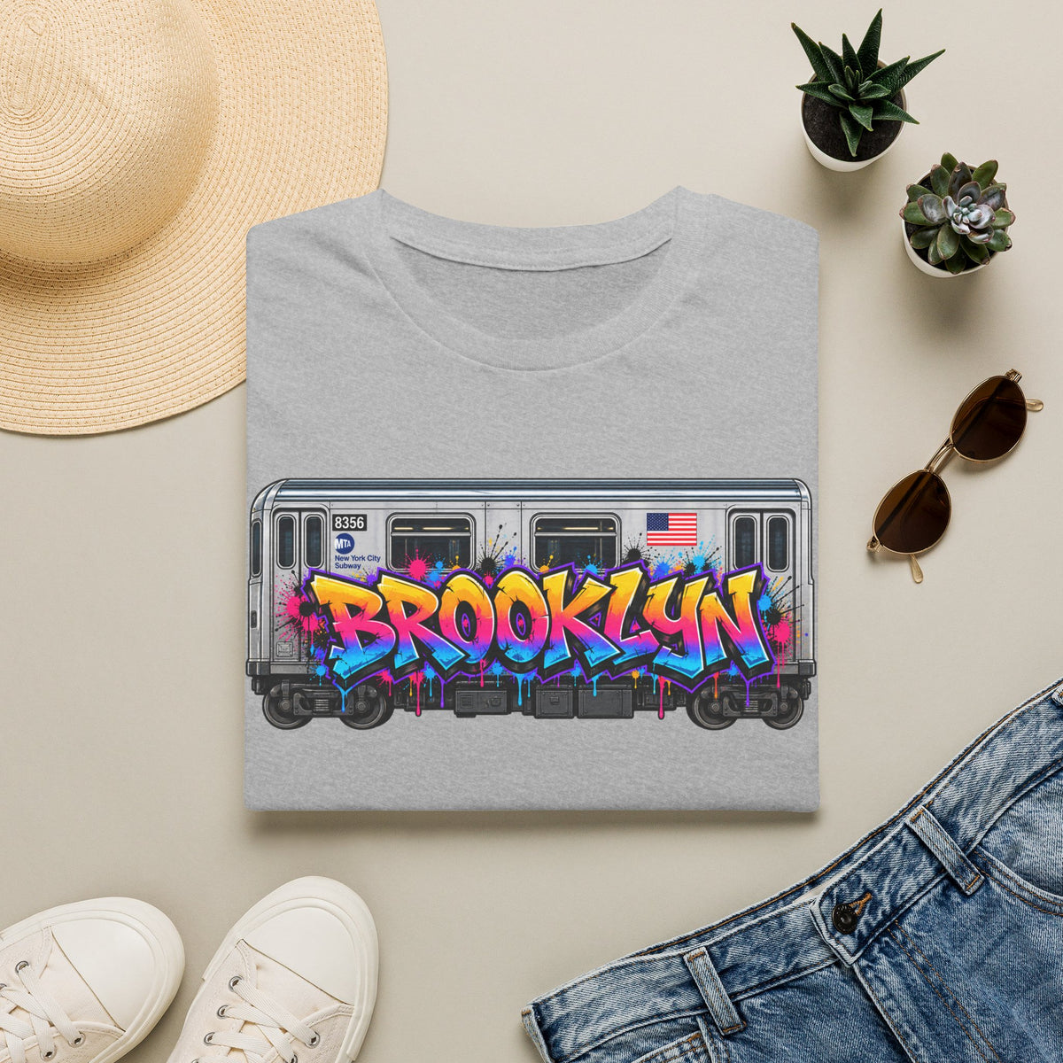 Brooklyn Graffiti Subway Car T-Shirt