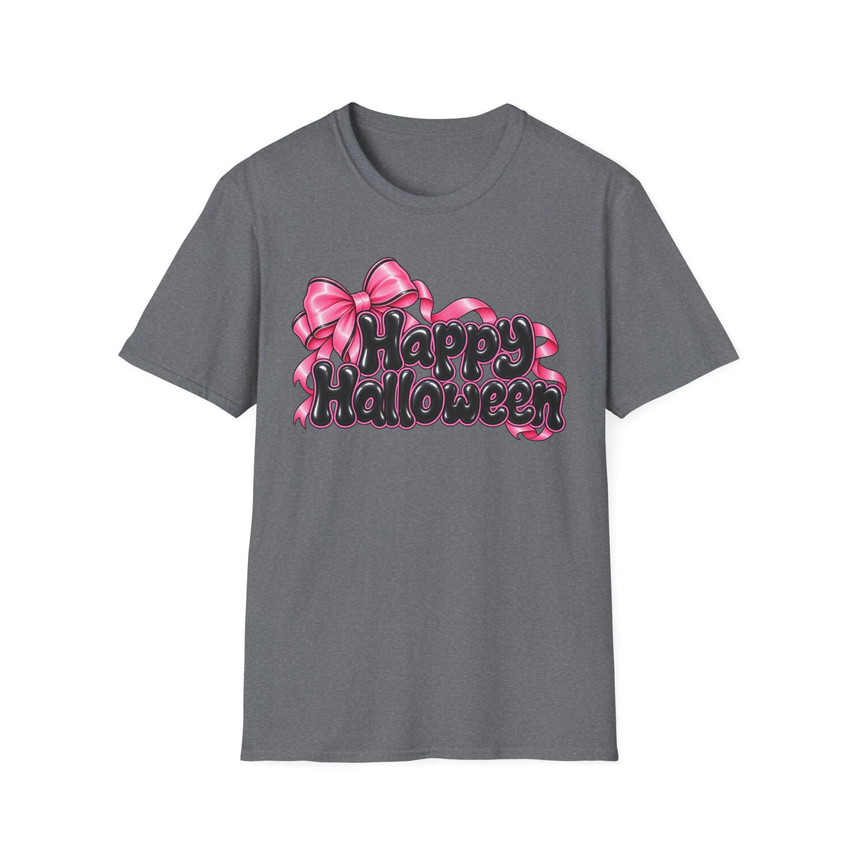 Pink Bow Happy Halloween T-Shirt