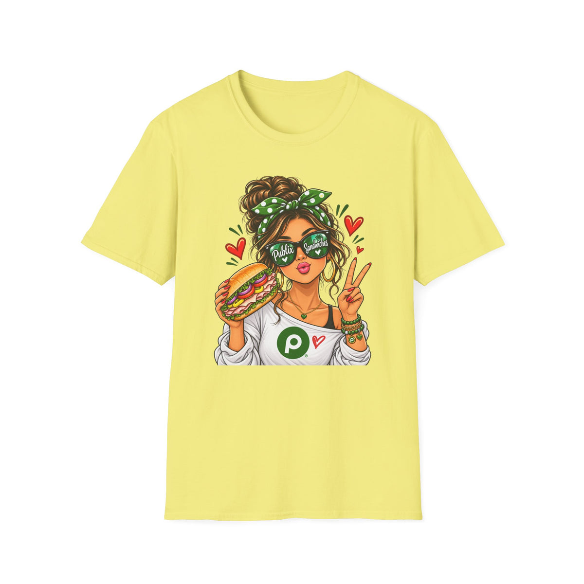 Publix Sandwiches Influencer Girl (Brunette) T-Shirt