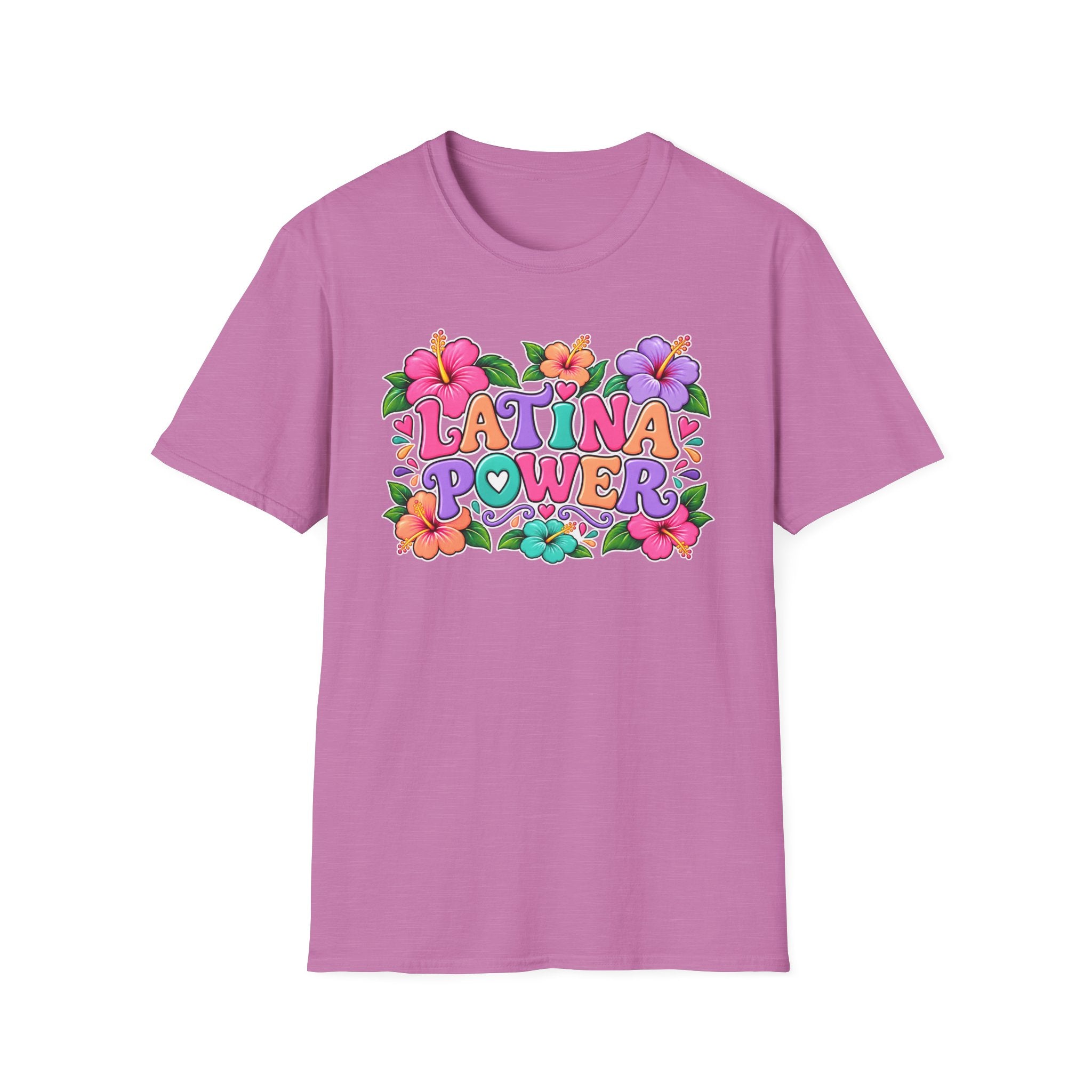 Latina Power Floral Retro T-Shirt