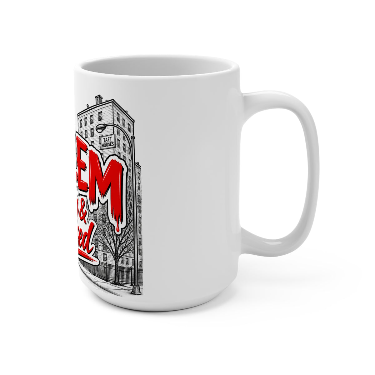 Harlem Born & Raised Mug | City Skyline Illustration