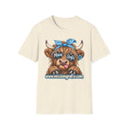 Mission Grafix Highland Cow Sky Blue - T-Shirt