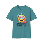 Quilting Is My Happy Place Emoji T-Shirt