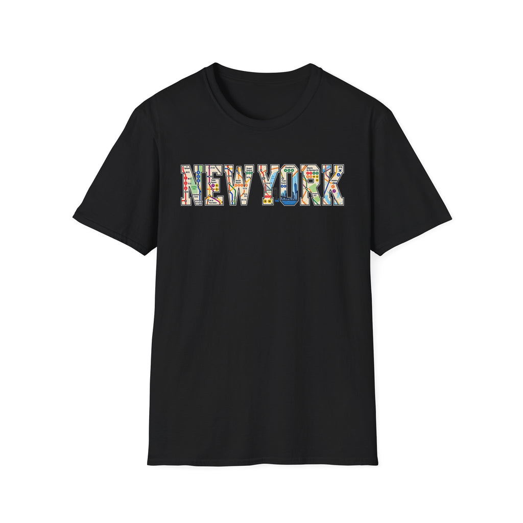 New York Train Map T-Shirt