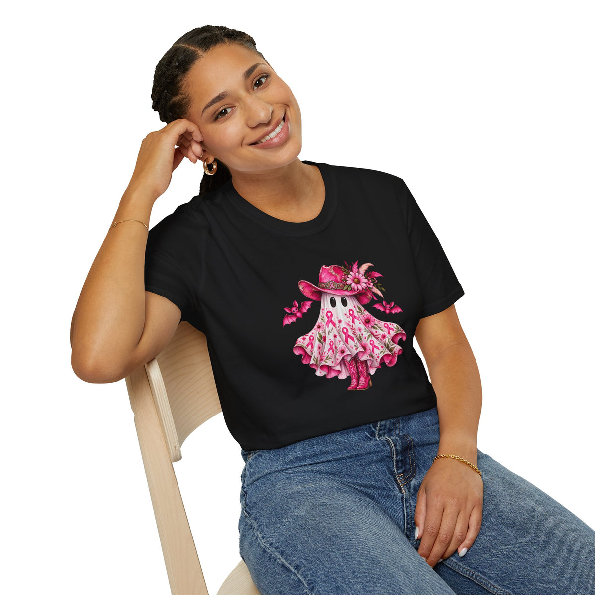 Breast Cancer Cowgirl Ghost T-Shirt