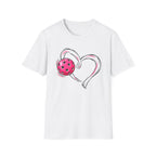 Pink Pickle Ball Heart T-Shirt