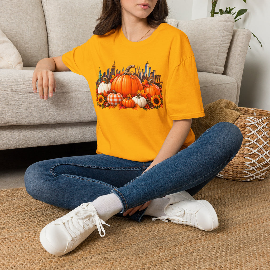 Pumpkin Harvest NYC Skyline T-Shirt