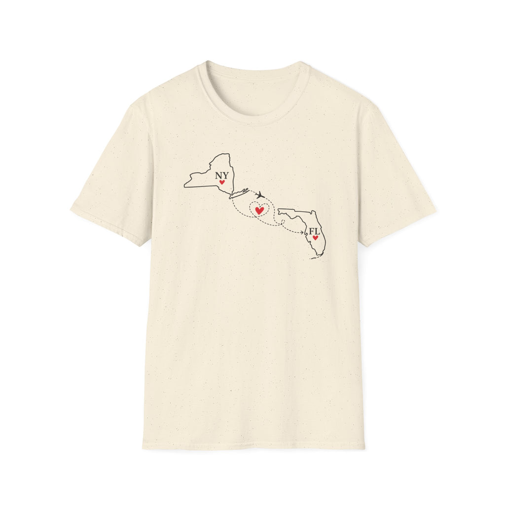 NY to FL Flight T-Shirt