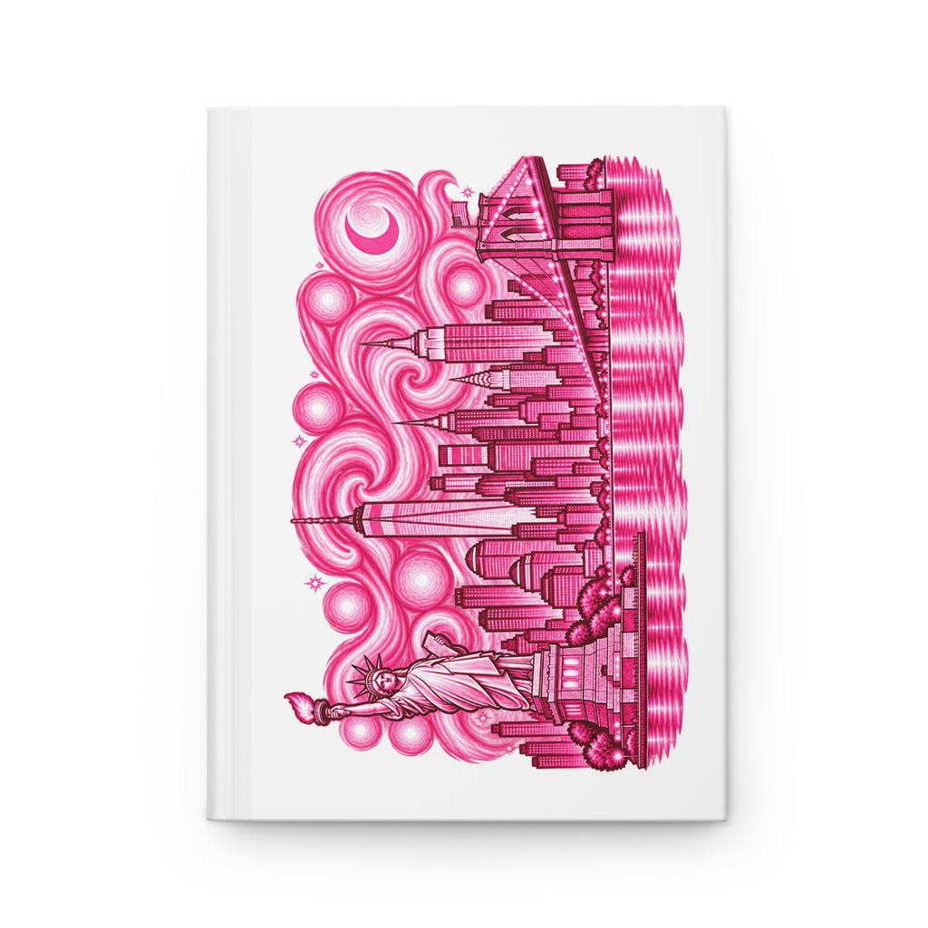 Pink City Skyline - Journal Hardcover