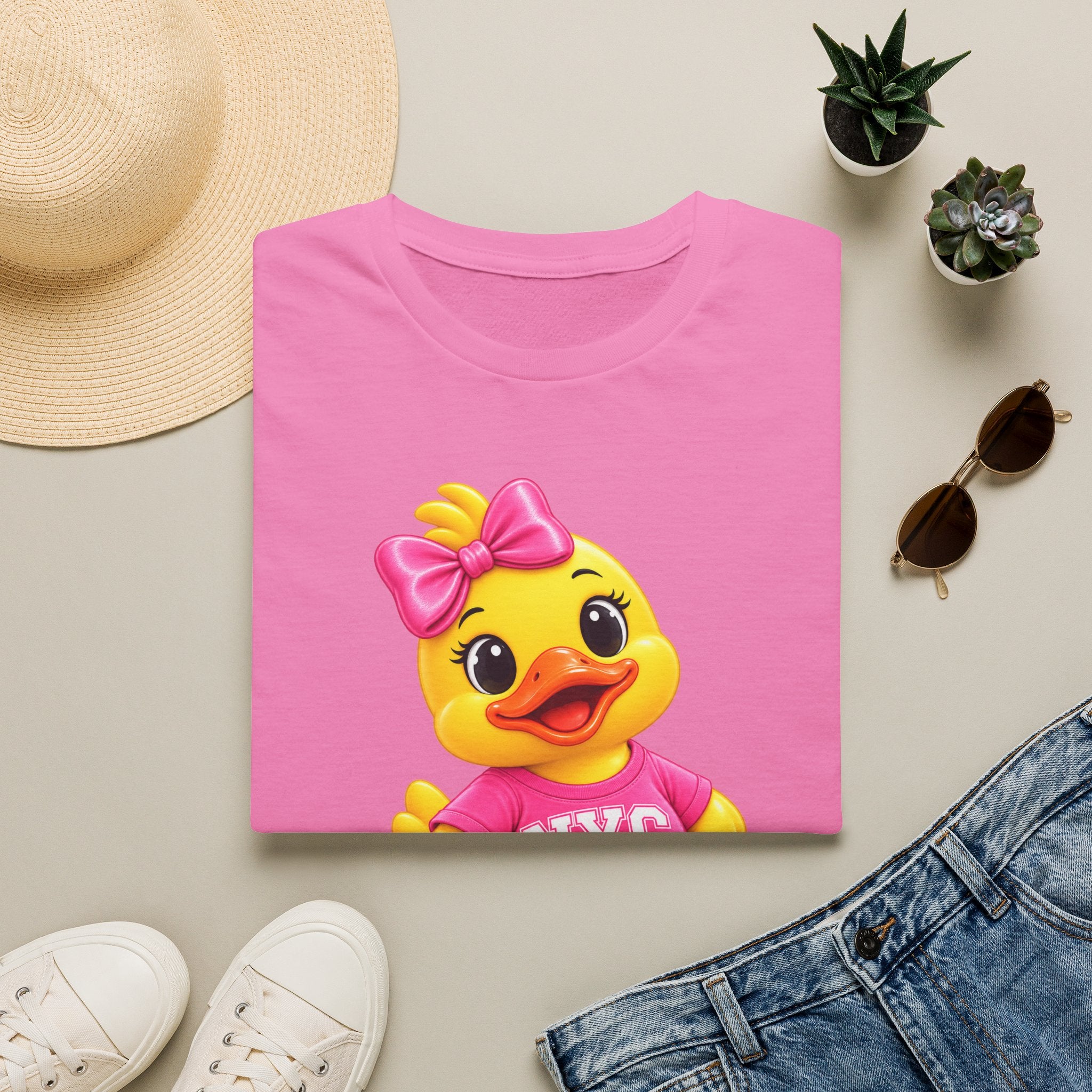 NYC Varsity Girl Rubber Duck T-Shirt