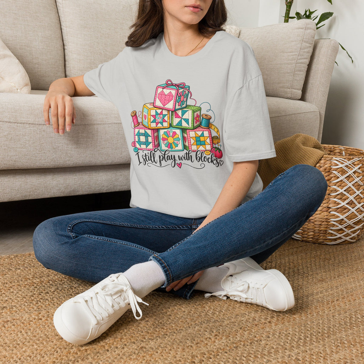 Quilted Blocks and Crafty Threads T-Shirt