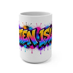 Staten Island graffiti art mug | Colorful street art 15oz