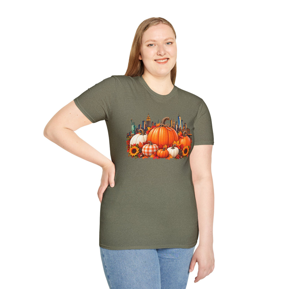 Pumpkin Harvest NYC Skyline II T-Shirt