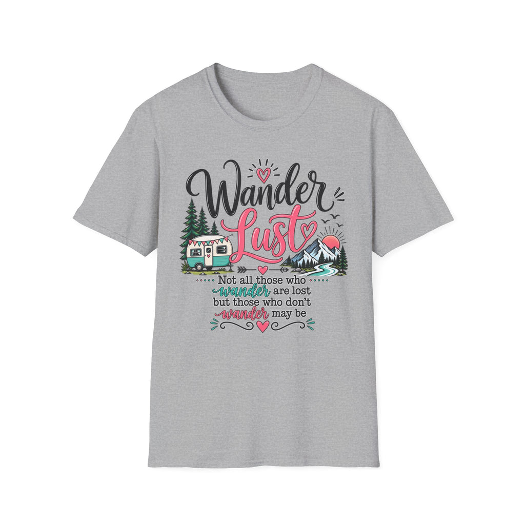 Wanderlust Mountains Camper T-Shirt