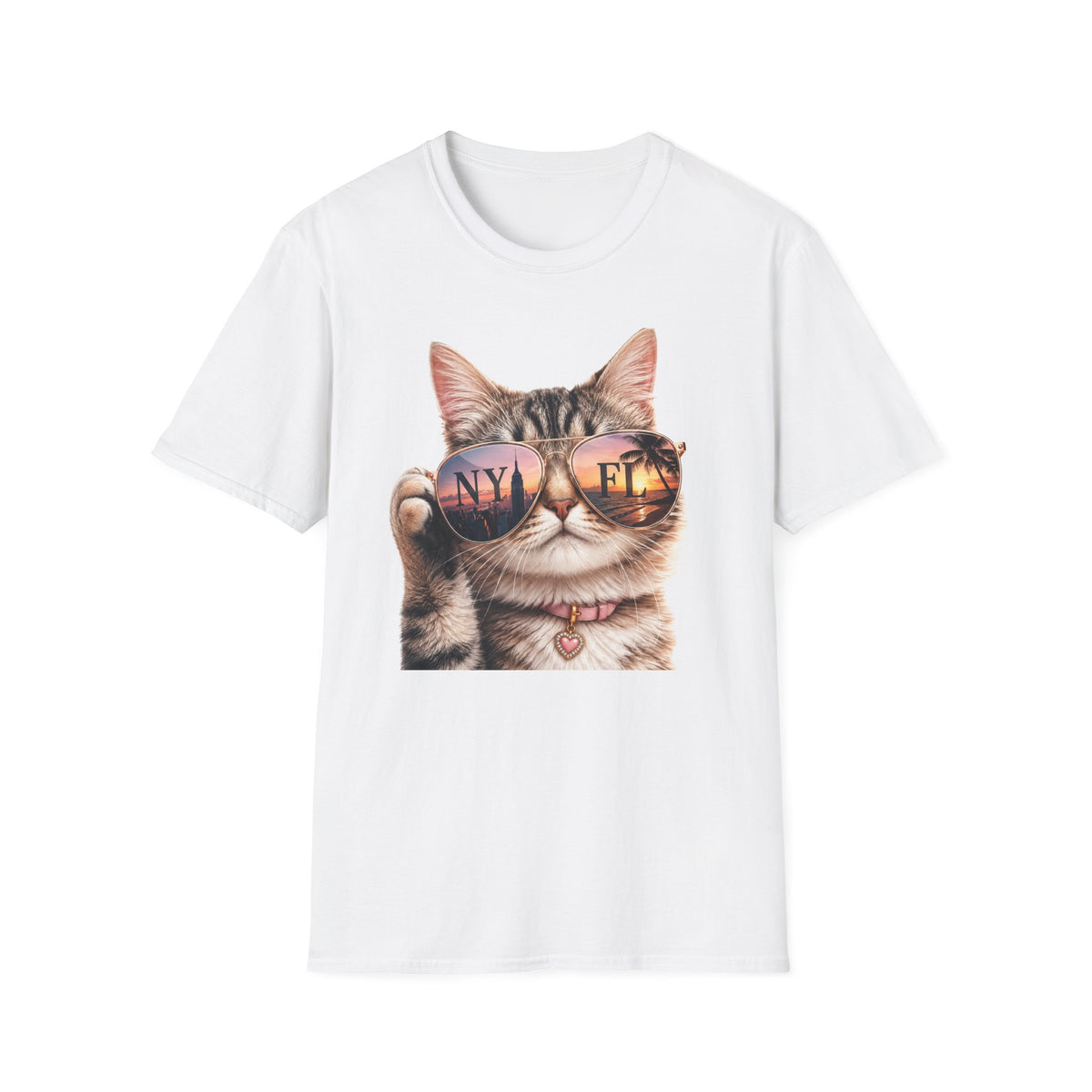 Cool Cat Transplant NY to FL T-Shirt