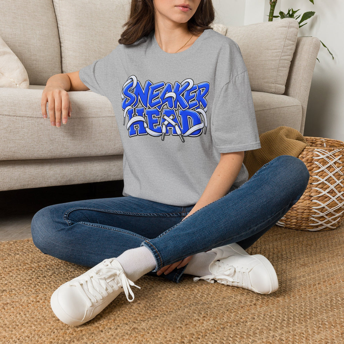 Sneaker Head - Blue - T-Shirt