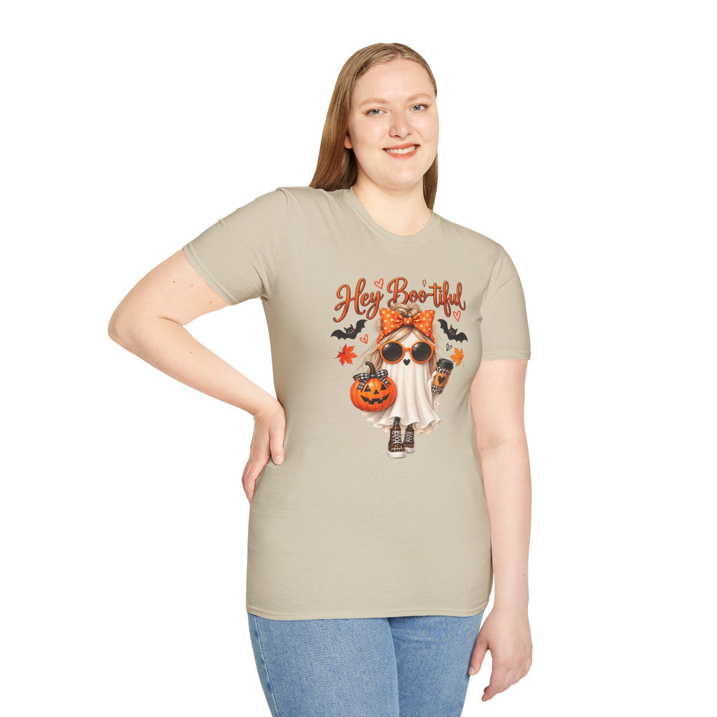 Hey Boo-tiful Ghost Girly T-Shirt