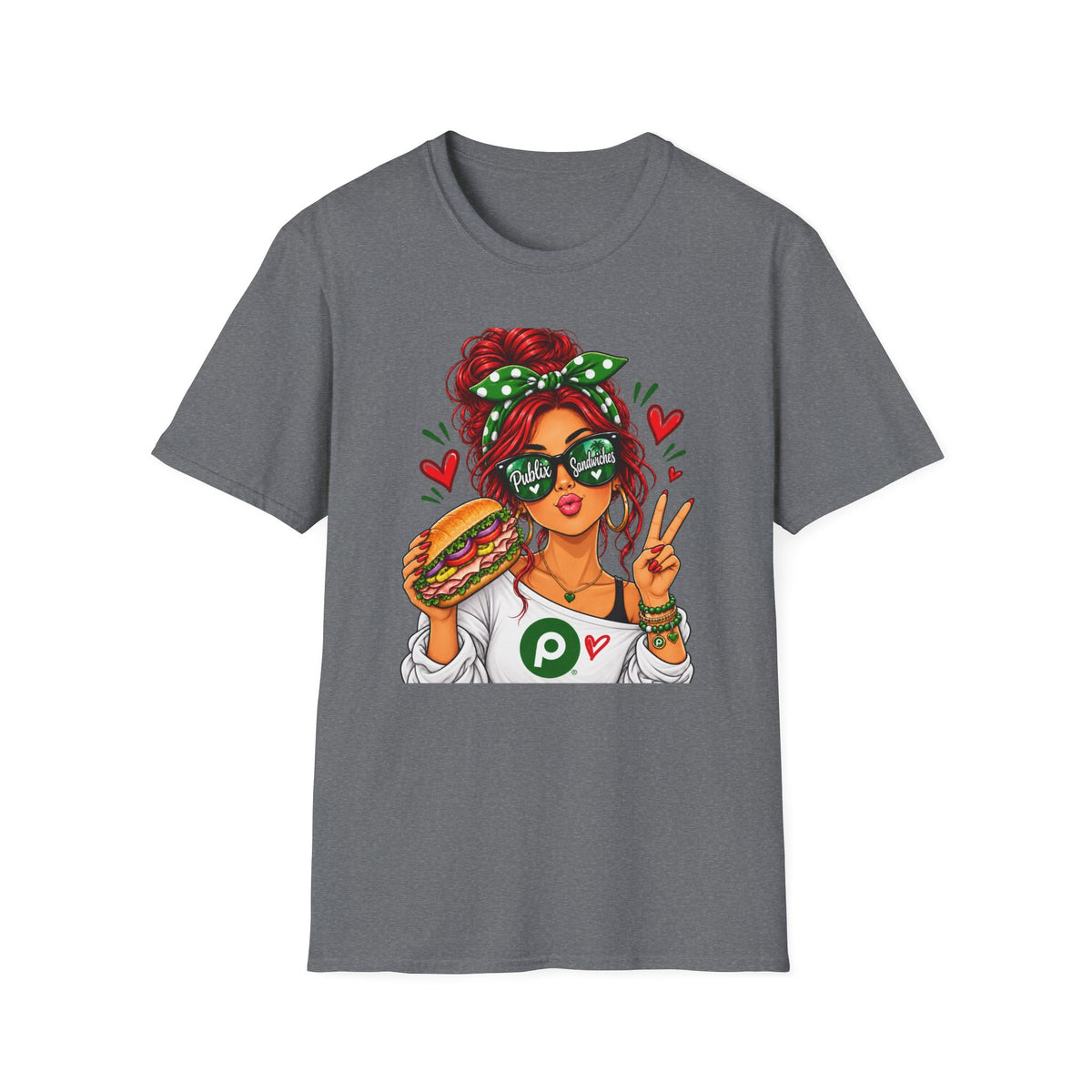 Publix Sandwiches Influencer Girl (Red Head) T-Shirt