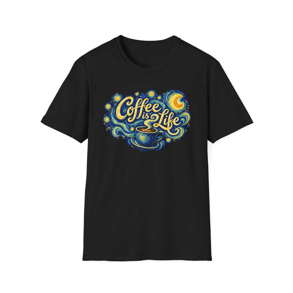Coffee Is Life in a Starry Night T-Shirt