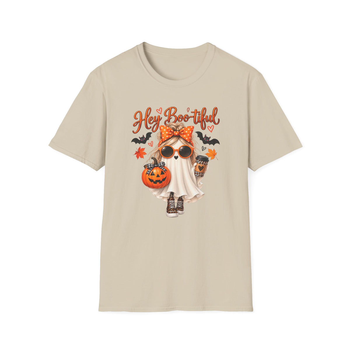 Hey Boo-tiful Ghost Girly T-Shirt