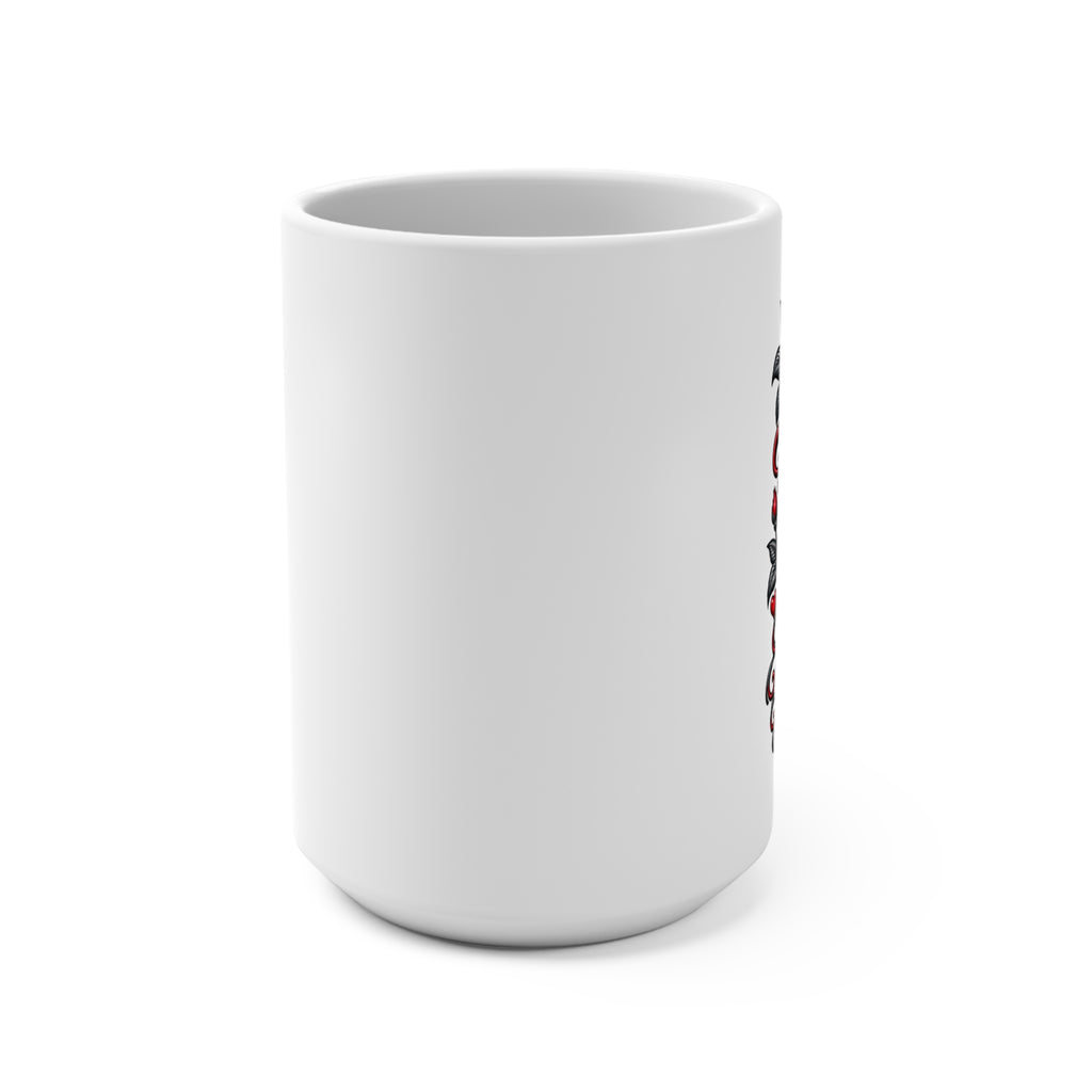 Love Is Louder Than Fear Mug | Red Roses Typography Coffee Cup