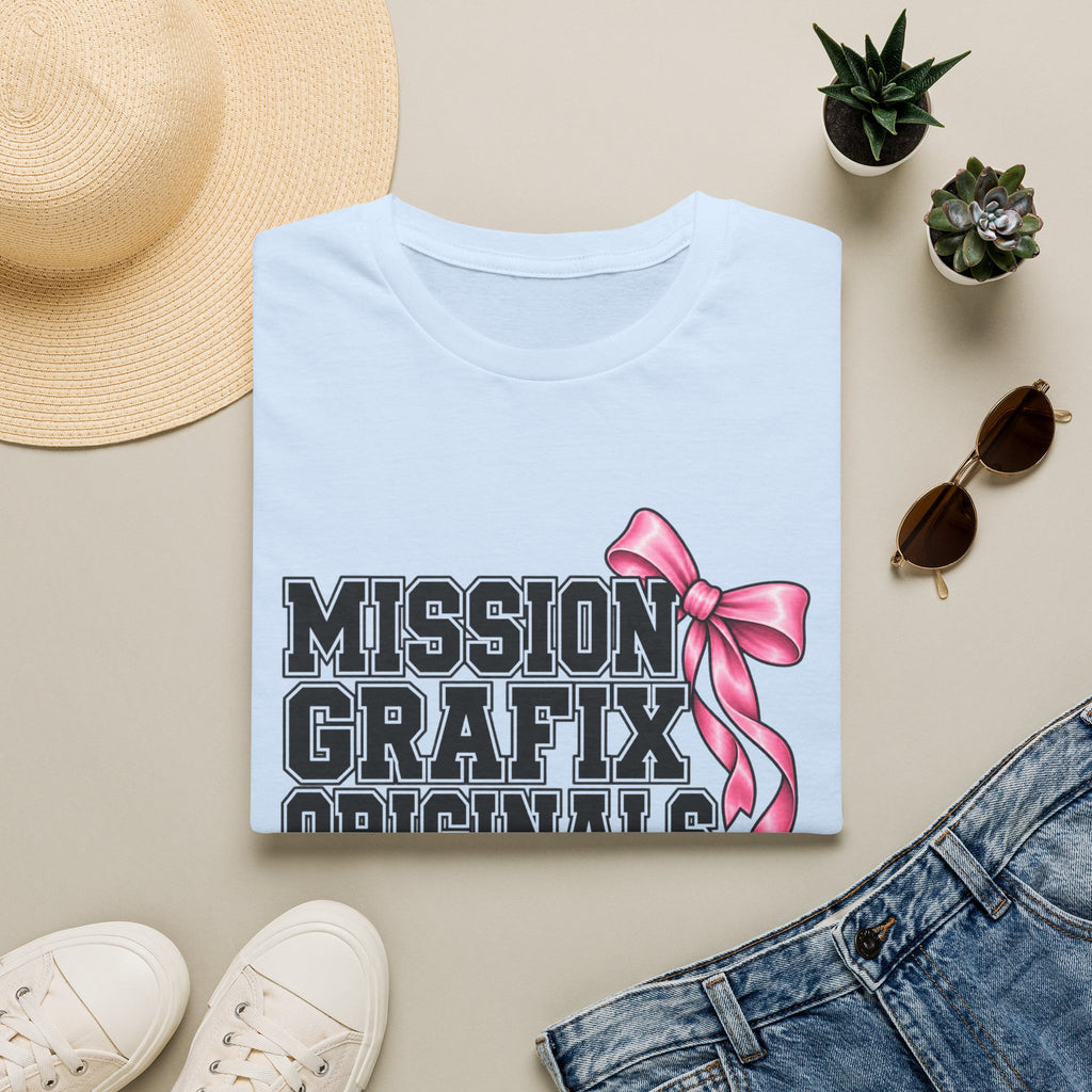 Mission Grafix Varsity Pink Bow T-Shirt