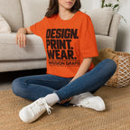 Design. Print. Wear. Graphic Tee — Bold Typography T-Shirt