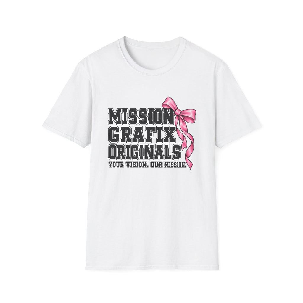 Mission Grafix Varsity Pink Bow T-Shirt