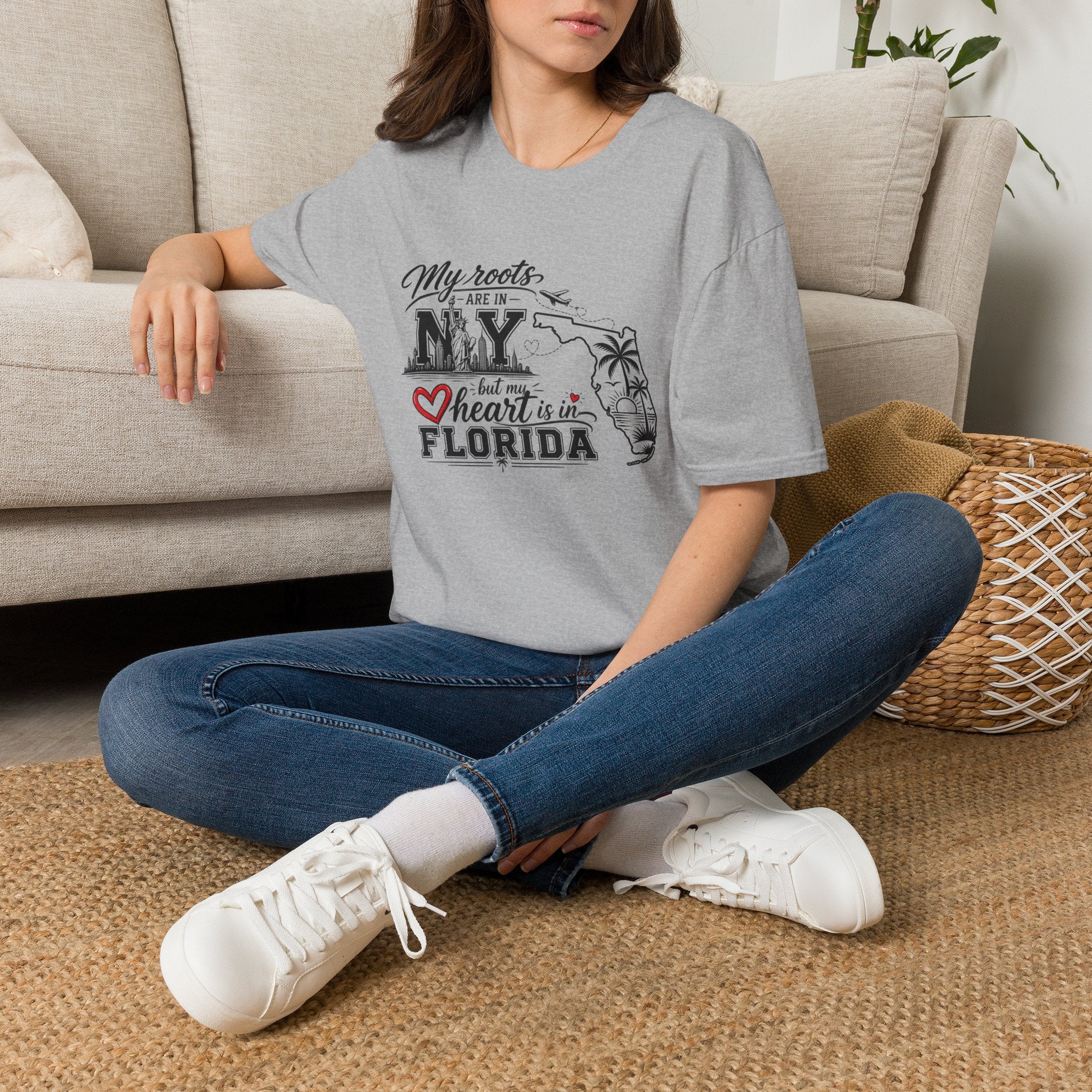 My Roots are in NY and heart is in FL T-Shirt